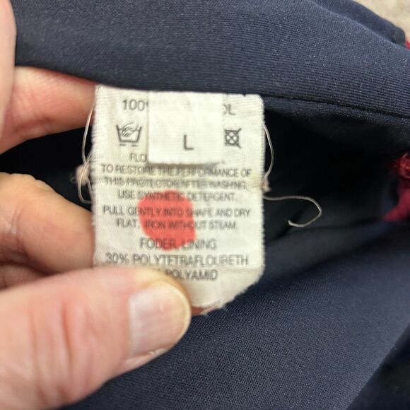 Oscar Jacobson Wine Wool Cable Knit Wind Stopper Collared Golf Sweater Sz L - Picture 11 of 14